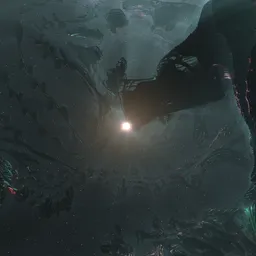 Sci-fi Space Alien Scene
