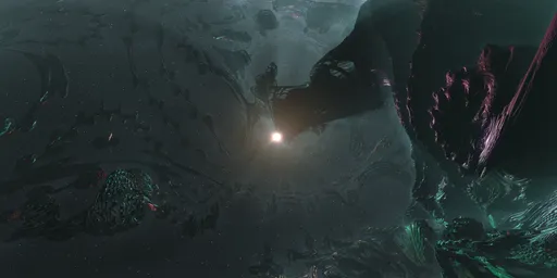 Sci-fi Space Alien Scene
