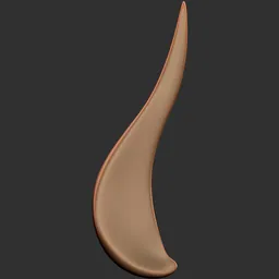 3D sculpting tool impression for detailed ornamental weapon modeling in Blender.