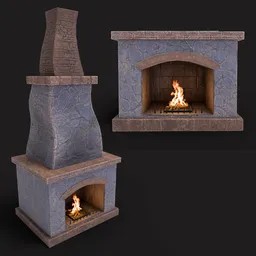 Old fireplace