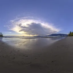 Dramatic Sunset Sky at Beach 20k