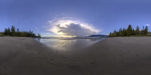 Dramatic Sunset Sky at Beach 20k