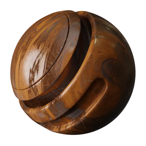 Scratched Polished Wood