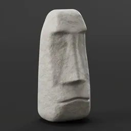 Easter Island Stone Head Sculpture