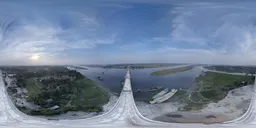 Panoramic View of Bridge and River