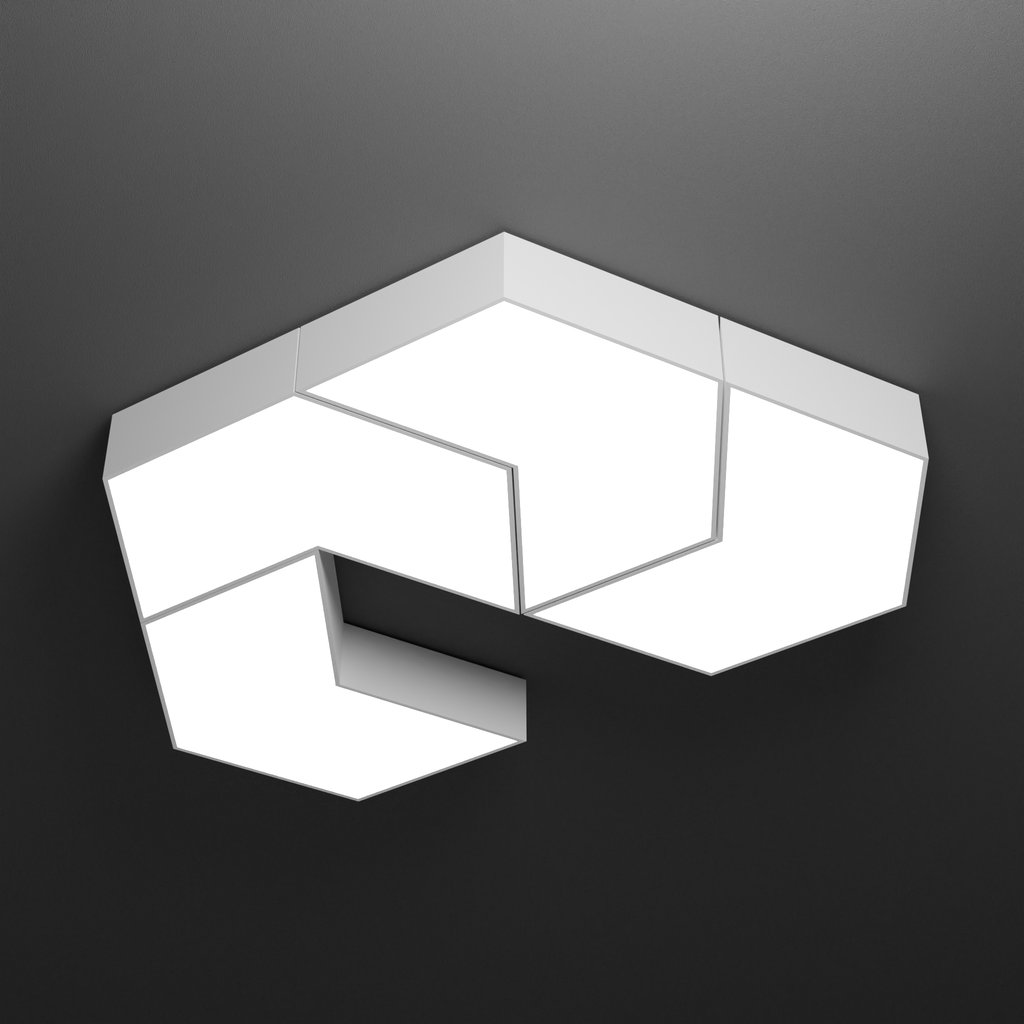 Multiline A-C | FREE 3D Ceiling Light models | BlenderKit
