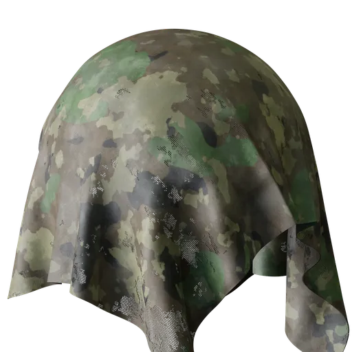 Woodland Camouflage Worn