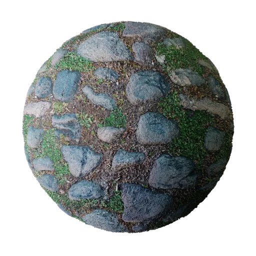 Ground with Stones and Grass