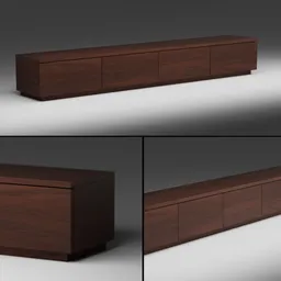 Modern TV Stands,Brown Solid Wood