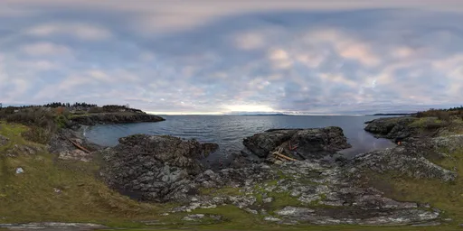 Rocky Coast Cloudy Sunrise