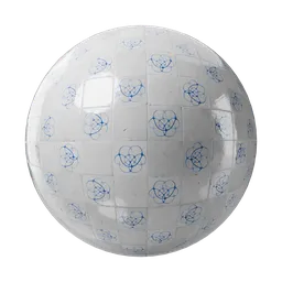 Lissajous Curve Mosaic Ceramic Tiles