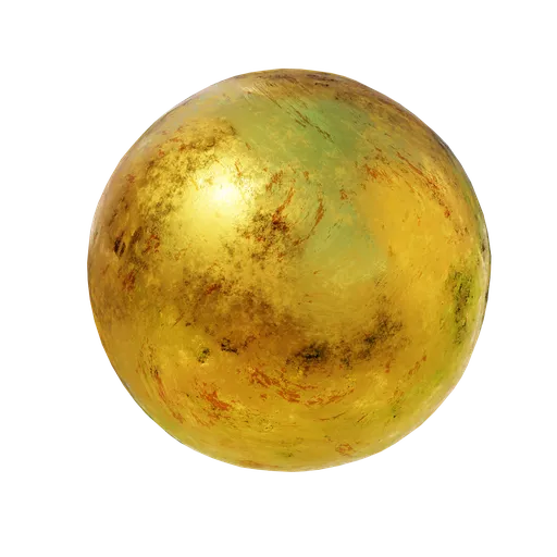 Highly customizable, realistic procedural PBR gold material for Blender 3D, ideal for various rendering projects.