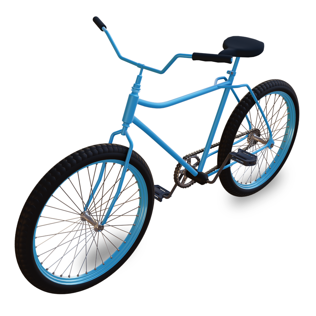 BlenderKit | Download the FREE Blue Bicycle model