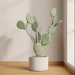 Potted Prickly Pear Cactus