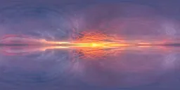 Infinite Real Sky - Dramatic Red Sunset