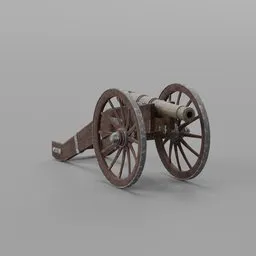 Medieval  Cannon Cart