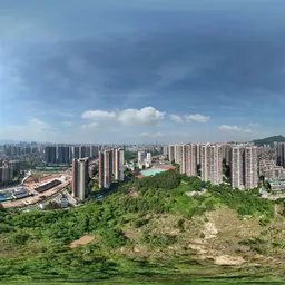 Highsky cloud bluesky old building