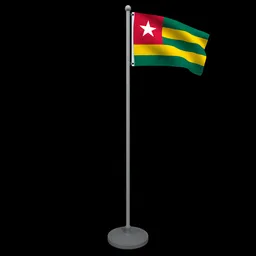 Animated Flag of Togo
