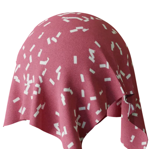 Red flake fabric