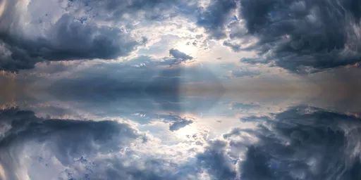 Infinite Real Sky - Storm Cloud Sunray