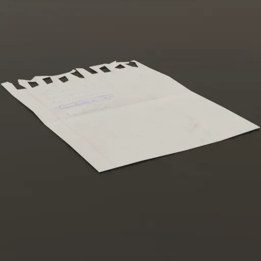 Paper Note Order Rice