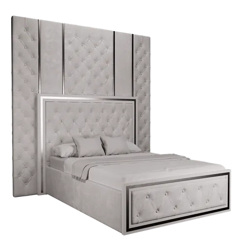 White capitone bed 03