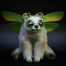 Green Hairstreak Bear (Rigged)