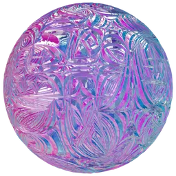 Iridescent Swirl Glass