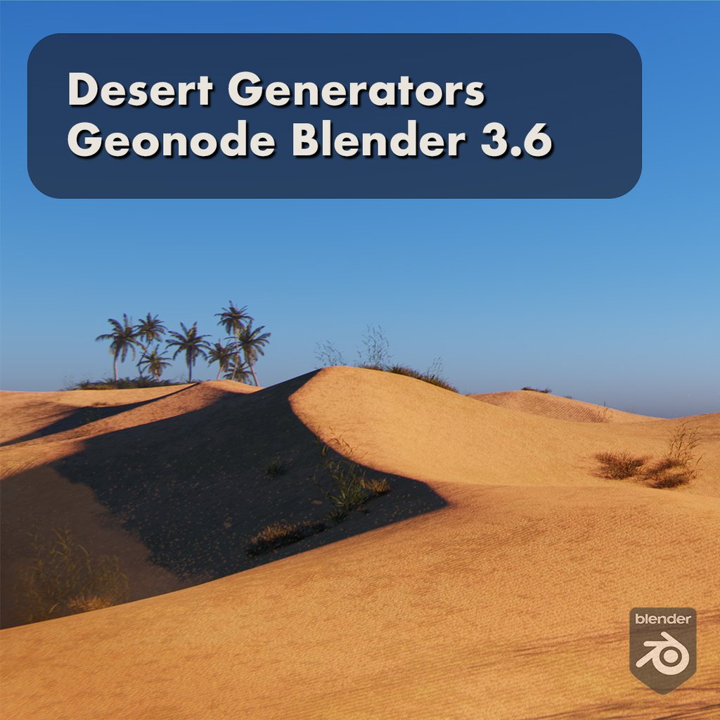 Desert Generator (Geometry Node) | Terrains Models | BlenderKit