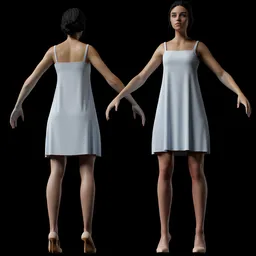 Minimalist Midi Slip Dress