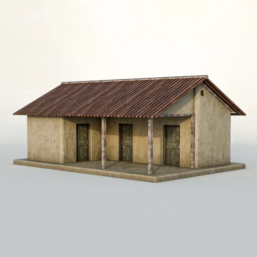 Low Poly Mud House