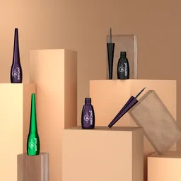 Eyeliner on podium mockup