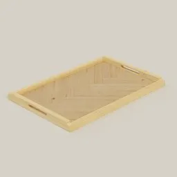 Asymmetric Wooden Tray