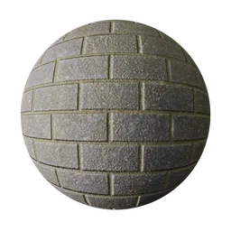 High-resolution PBR Gravel Tiles material for Blender 3D, ideal for rendering realistic flooring and wall textures.