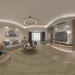 Warm Light living room