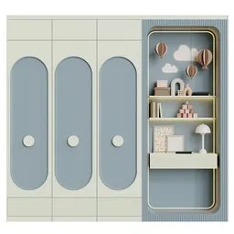 Kids' Decorative Wardrobe & Shelf