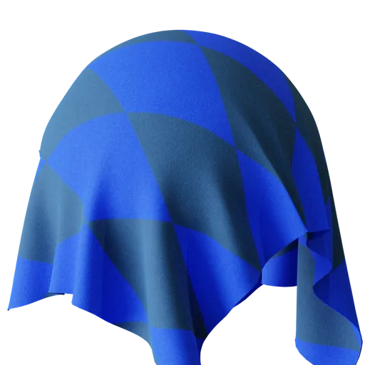 Blue diamond fabric