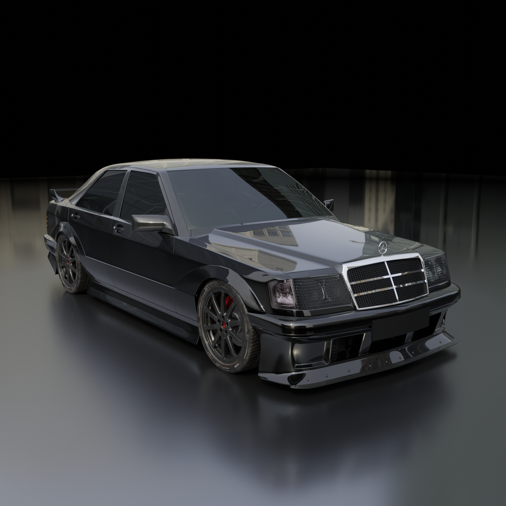 Mersedes benz 190E | Race Cars models | Blendkit