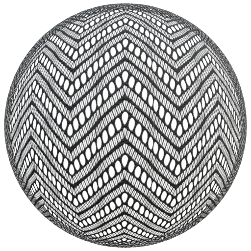 Chevron Openwork Knit Fabric