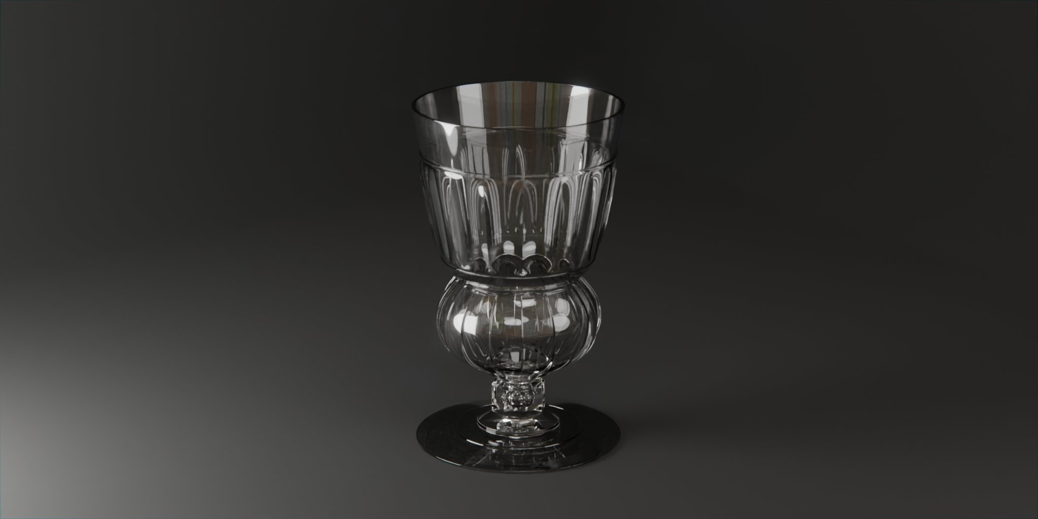 Absinthe Drink Glass (Victorian) Food / Drinks models BlenderKit