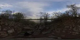 360-degree HDR of Fish Eagle Hill with detailed sky, terrain, and rocks for realistic scene lighting.