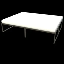 Metal Frame Bed with Matress