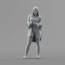 Lowpoly Female Standing