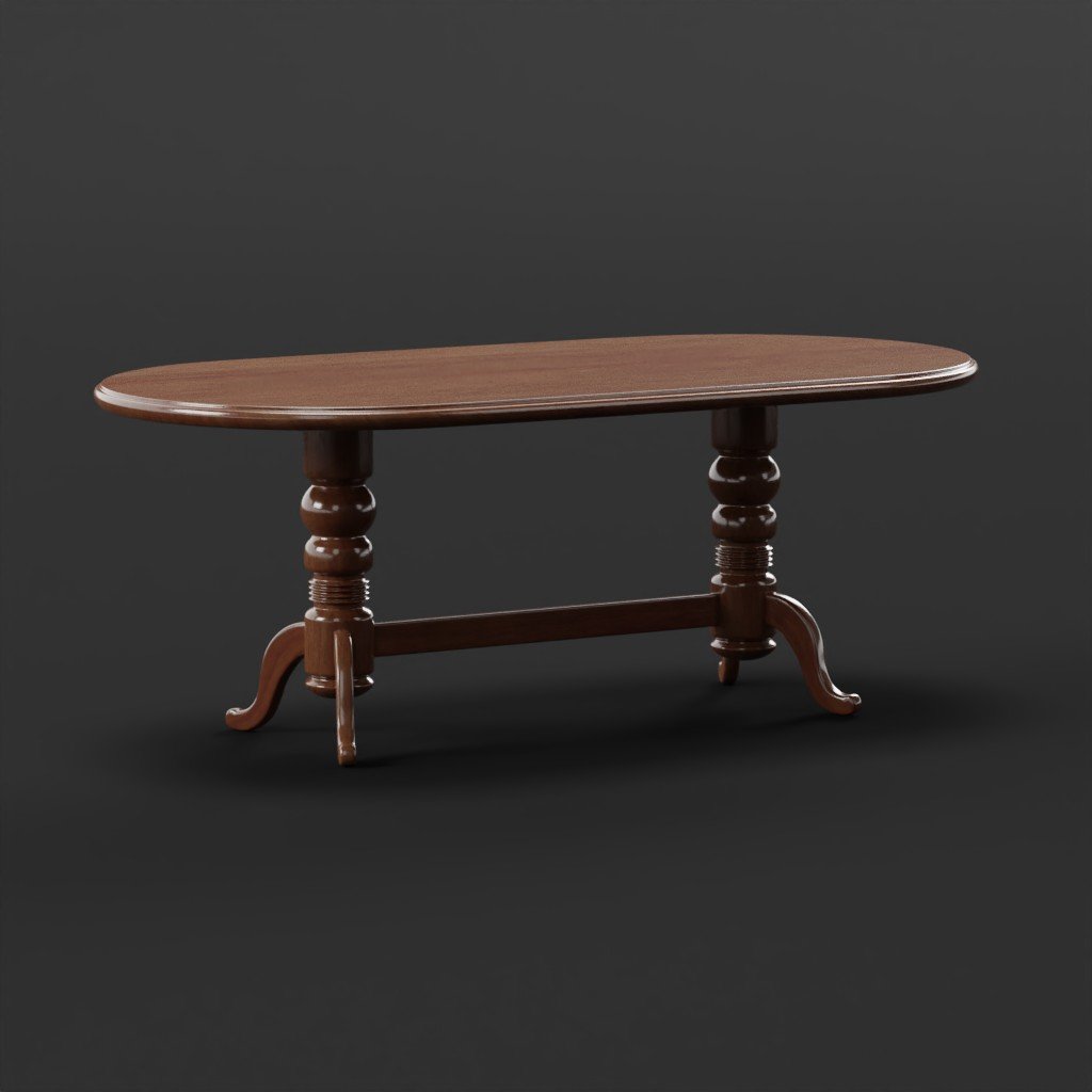 BlenderKit Download the FREE Dining table model