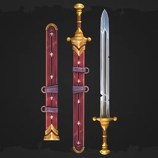 Sword hand paint