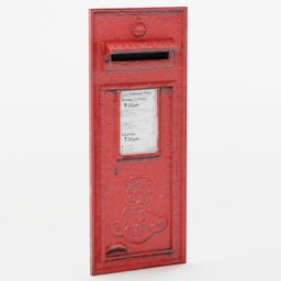 Red Letter Box - Wall Mounted
