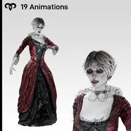 Vampire Lady Animated