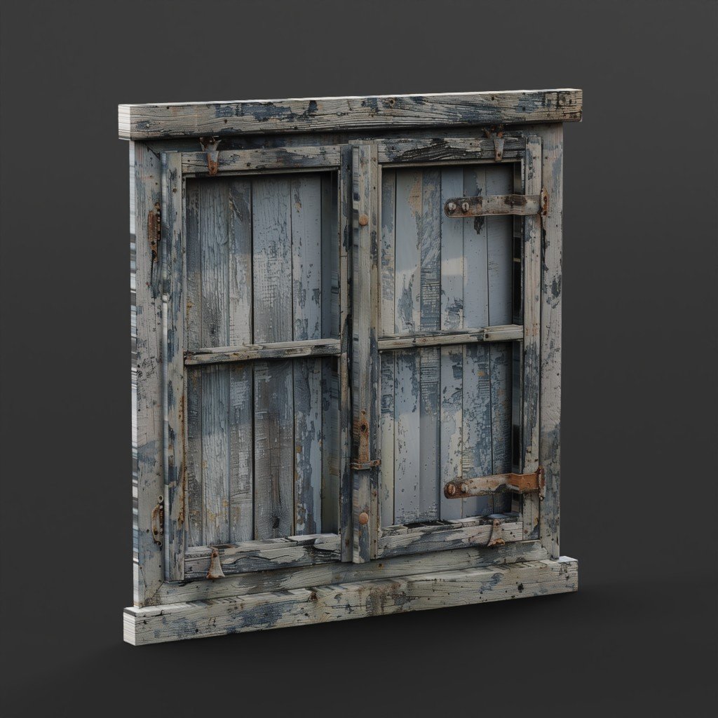 Old window - T - 80 | Windows models | BlenderKit