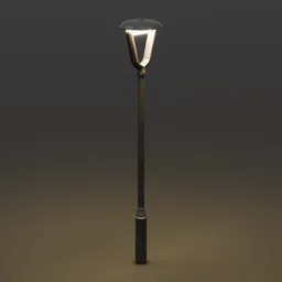 Low Poly Modern Street Light