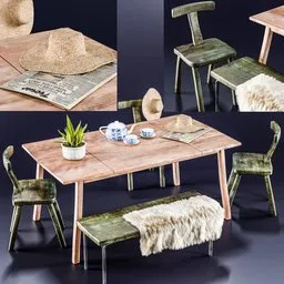 Scandinavian dining set
